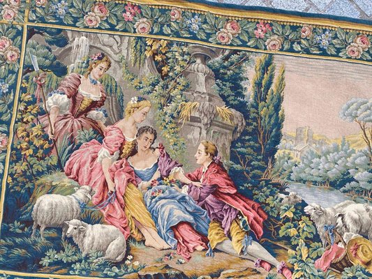 Mid-Century Aubusson Style Jacquard Tapestry-YMM-1062113