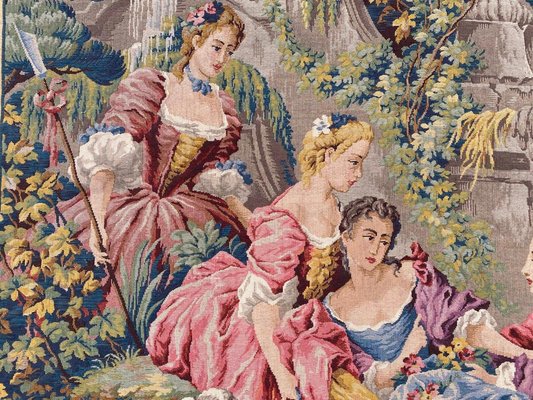 Mid-Century Aubusson Style Jacquard Tapestry-YMM-1062113