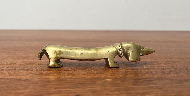 Mid-Century Austrian Dackel Noodle Wiener Dog Bottle Opener in Brass by Ludwig Bemelmans for Walter Bosse, 1950s-UAH-1796024