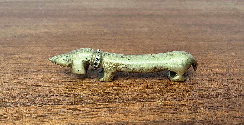 Mid-Century Austrian Dackel Noodle Wiener Dog Bottle Opener in Brass by Ludwig Bemelmans for Walter Bosse, 1950s-UAH-1796024