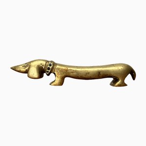 Mid-Century Austrian Dackel Noodle Wiener Dog Bottle Opener in Brass by Ludwig Bemelmans for Walter Bosse, 1950s-UAH-1796024