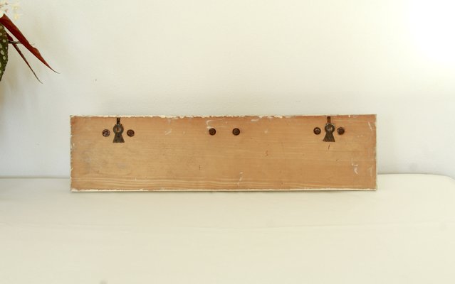 Mid-Century Avorio Glass and Brass Coat Rack, Italy, 1950s-HUY-1755863