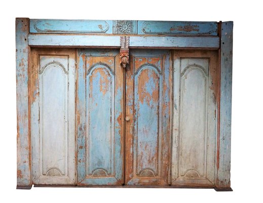 Mid-Century Balinese Carved Doors-DKC-800059