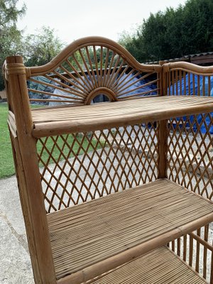 Mid-Century Bamboo and Rattan Shelf, 1960s-OXJ-1704703