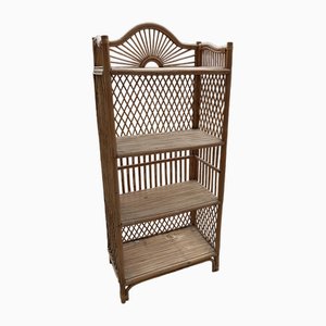 Mid-Century Bamboo and Rattan Shelf, 1960s-OXJ-1704703