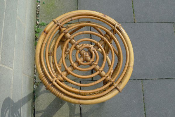 Mid-Century Bamboo Barstool, 1950s-VRE-754010