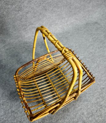 Mid-Century Bamboo Carrier, Italy, 1970s-ZST-1741675