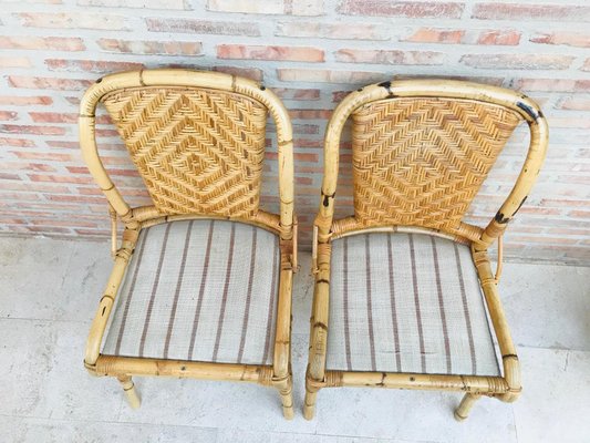 Mid-Century Bamboo Chairs, Set of 2-NOU-592865