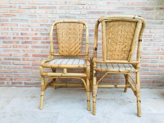 Mid-Century Bamboo Chairs, Set of 2-NOU-592865