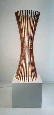 Mid-Century Bamboo Floor Lamp in the style of Franco Albini, 1960s-FO-1281306