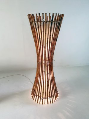 Mid-Century Bamboo Floor Lamp in the style of Franco Albini, 1960s-FO-1281306