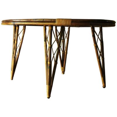 Mid-Century Bamboo Garden Patio Table, 1960s-ED-1278194