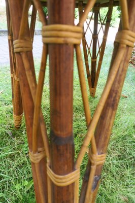 Mid-Century Bamboo Garden Patio Table, 1960s-ED-1278194