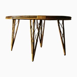 Mid-Century Bamboo Garden Patio Table, 1960s-ED-1278194