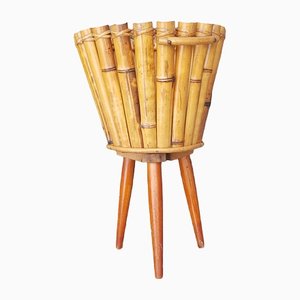 Mid-Century Bamboo Plant Stand-QDP-1357498