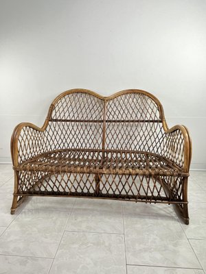 Mid-Century Bamboo Sofa, 1960s-YST-2016486