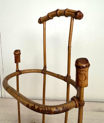 Mid-Century Bamboo Umbrella Stand, France, 1950s-WZZ-1359303