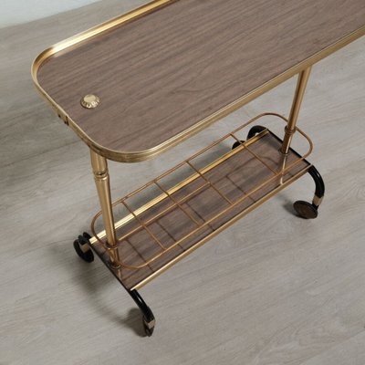 Mid-Century Bar Cart Coffee Table from MB, Italy, 1960s-XSG-2024533