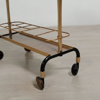 Mid-Century Bar Cart Coffee Table from MB, Italy, 1960s-XSG-2024533