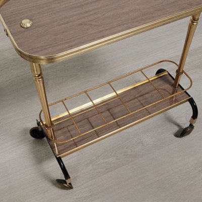 Mid-Century Bar Cart Coffee Table from MB, Italy, 1960s-XSG-2024533