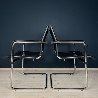 Mid-Century Bauhaus Style Office Chairs by Mart Stam for Stol Kamnik, 1980s, Set of 2-WQC-1740304