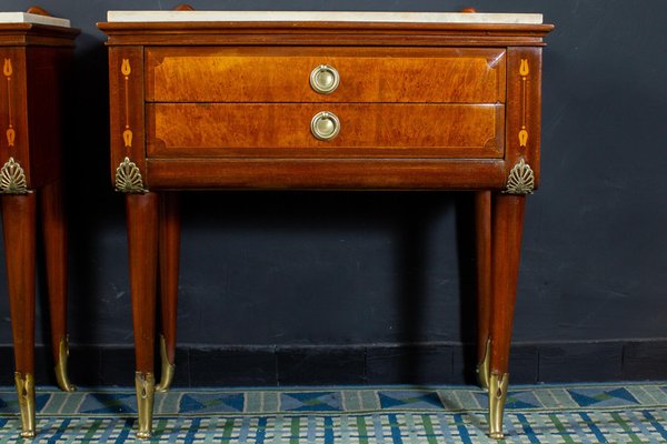 Mid-Century Bedroom Set with Two Nightstands and Dresser by Pierluigi Colli, Set of 3-MBH-1032046