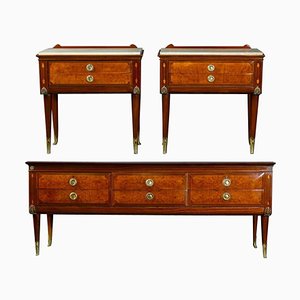 Mid-Century Bedroom Set with Two Nightstands and Dresser by Pierluigi Colli, Set of 3-MBH-1032046