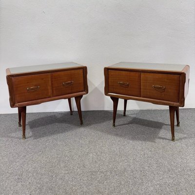 Mid-Century Bedside Tables by Gio Ponti, 1950s, Set of 2-BRT-2019925