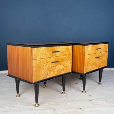 Mid-Century Bedside Tables, Former Yugoslavia, 1970s, Set of 2-WQC-1755138