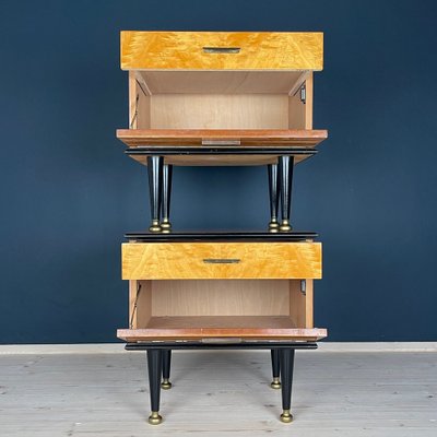 Mid-Century Bedside Tables, Former Yugoslavia, 1970s, Set of 2-WQC-1755138