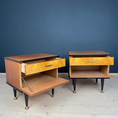 Mid-Century Bedside Tables, Former Yugoslavia, 1970s, Set of 2-WQC-1755138