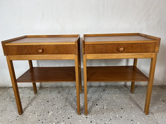 Mid-Century Bedside Tables in Teak, 1960s, Set of 2-IJL-1702275