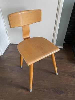 Mid-Century Beech Desk Chair, 1950s-DE-746101