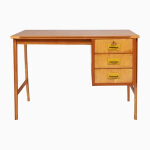 Mid-Century Beech & Maple Desk in Carlo De Carli Style-NJV-1311148