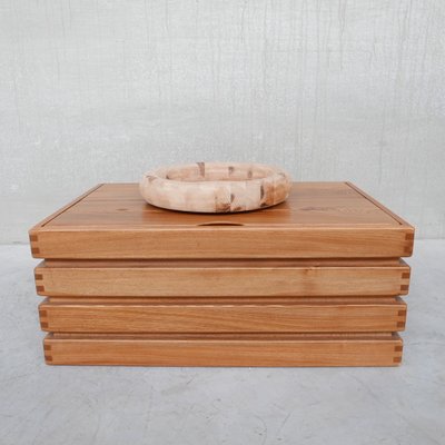 Mid-Century Belgian Pine Wood Bowl-JRP-1077108