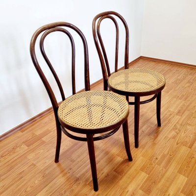 Mid-Century Bentwood Bistro or Dining Chairs, Italy, 1960s, Set of 2-PUG-2022931