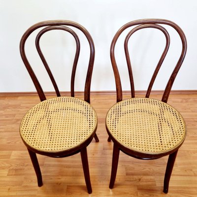 Mid-Century Bentwood Bistro or Dining Chairs, Italy, 1960s, Set of 2-PUG-2022931