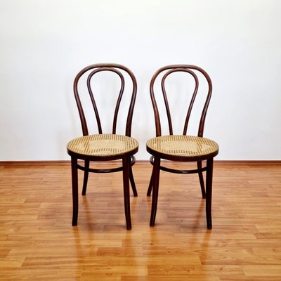 Mid-Century Bentwood Bistro or Dining Chairs, Italy, 1960s, Set of 2-PUG-2022931