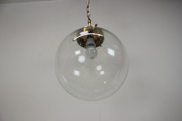 Mid-Century Big Glass Pendant by Kamenicky Senov, 1970s-TZ-1351389