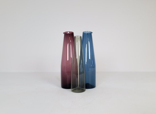 Mid-Century Bird Carafes by Timo Sarpaneva for Iittala, Finland, 1950s, Set of 3-UYK-1274349