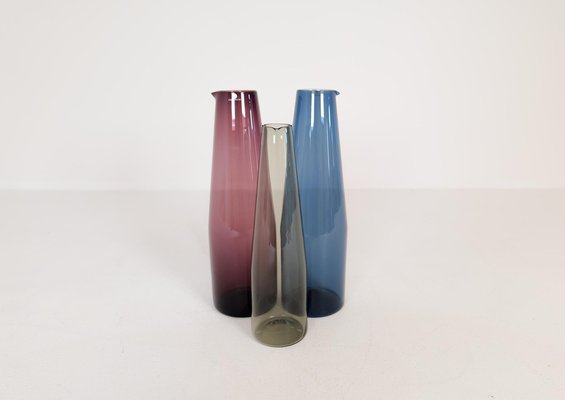 Mid-Century Bird Carafes by Timo Sarpaneva for Iittala, Finland, 1950s, Set of 3-UYK-1274349