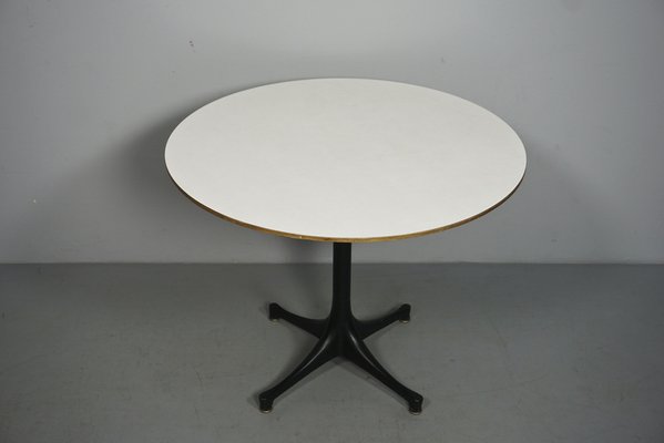 Mid-Century Black and Hvidt Pedestal Coffee Table from Herman Miller, 1950s-RST-1371939