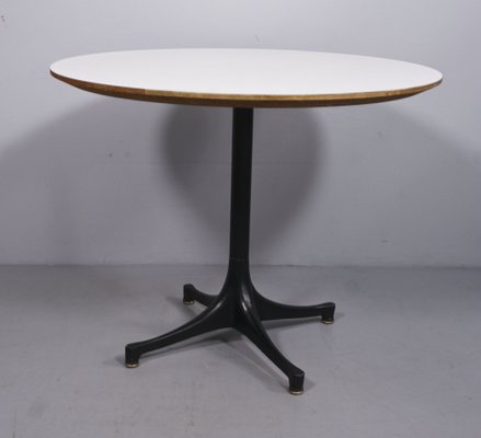 Mid-Century Black and Hvidt Pedestal Coffee Table from Herman Miller, 1950s-RST-1371939