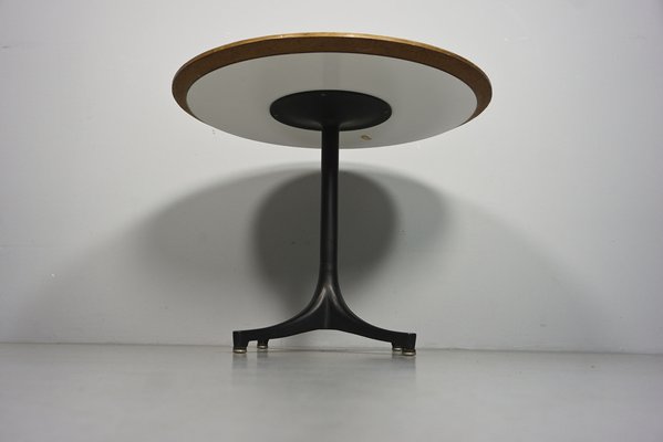 Mid-Century Black and Hvidt Pedestal Coffee Table from Herman Miller, 1950s-RST-1371939