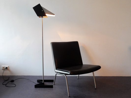 Mid-Century Black Metal Adjustable Floor Lamp from Lyfa, 1960s-NV-2032177