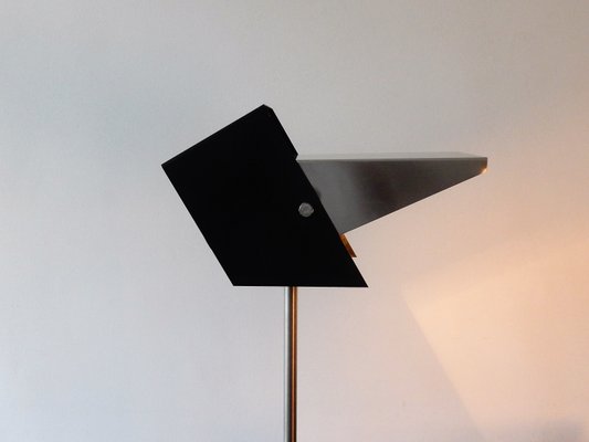 Mid-Century Black Metal Adjustable Floor Lamp from Lyfa, 1960s-NV-2032177