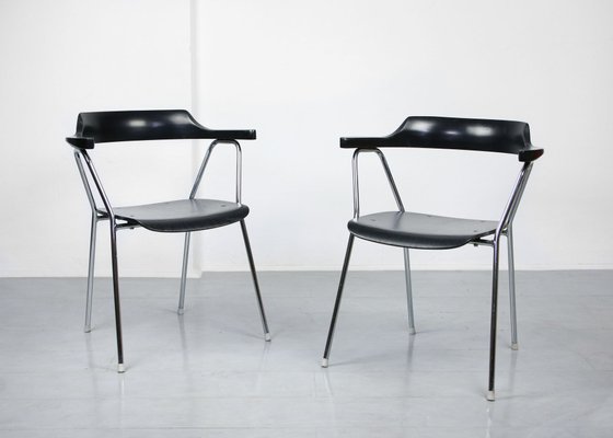 Mid-Century Black Model 4455 Dining Chairs by Niko Kralj, Set of 2-HGJ-669851