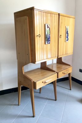 Mid-Century Blond Oak Sideboard Attributed to Ico Parisi, 1950s-GGK-736817