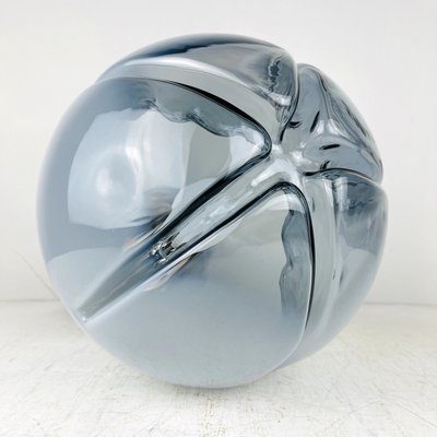 Mid-Century Blue and Grey Murano Pendant Lamp from Mazzega, Italy, 1970s-WQC-957615