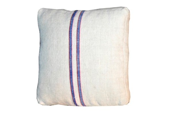 Mid-Century Blue Striped Pillows, Set of 2-OXJ-628630